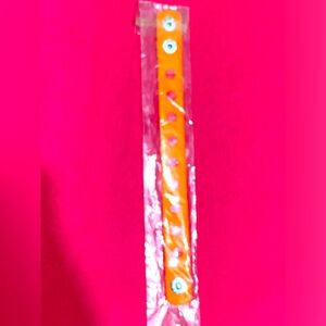 (10 for $15) Orange Croc Charm Bracelets for Kids